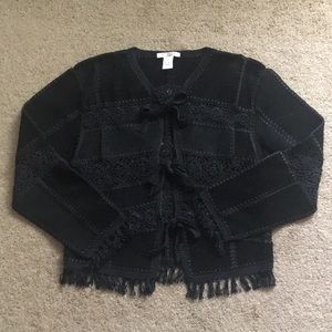 IDI by Mathew Black Leather Jacket Size S